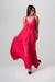 Vestido Maxi Fucsia con Tiras