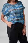 Blusa Azul Patrones
