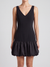 Vestido corto falda globo