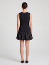 Vestido corto falda globo