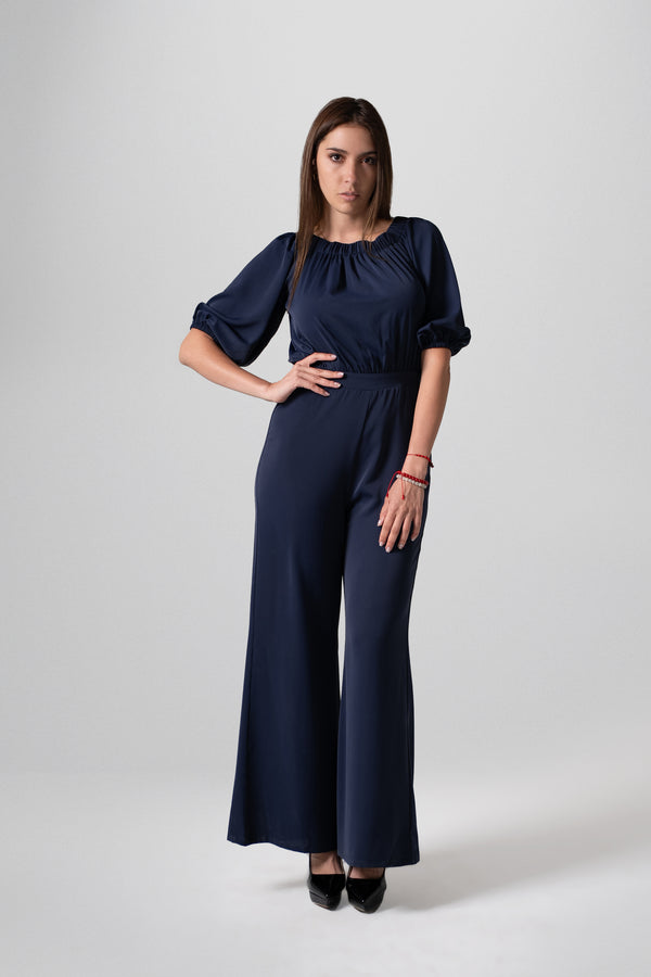 Enterizo Azul Marino Manga 3/4