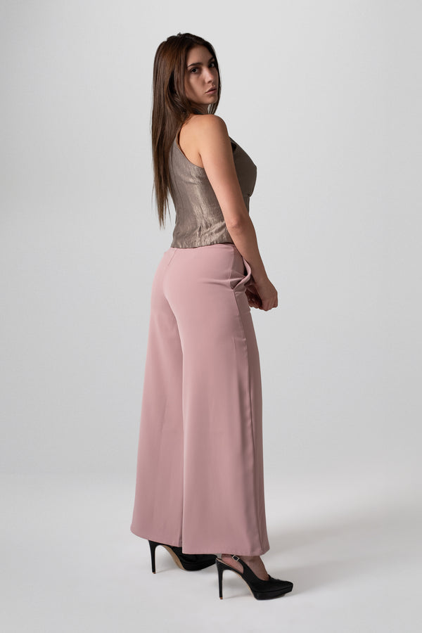 Top halter metalizado con pedrería