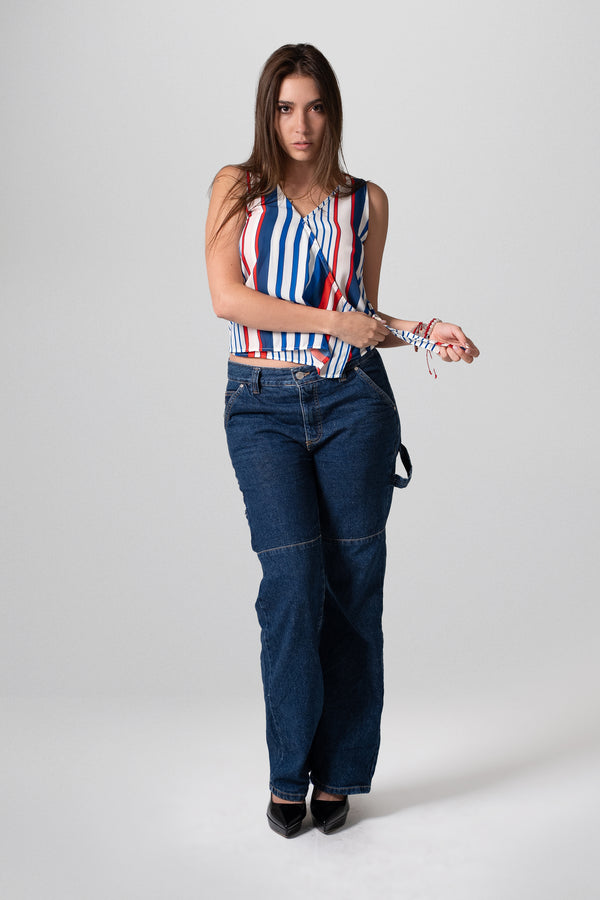 Blusa Cruzada de Rayas