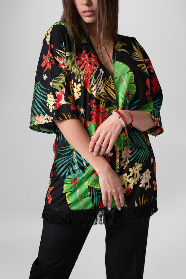 Blusa Kimono Tropical